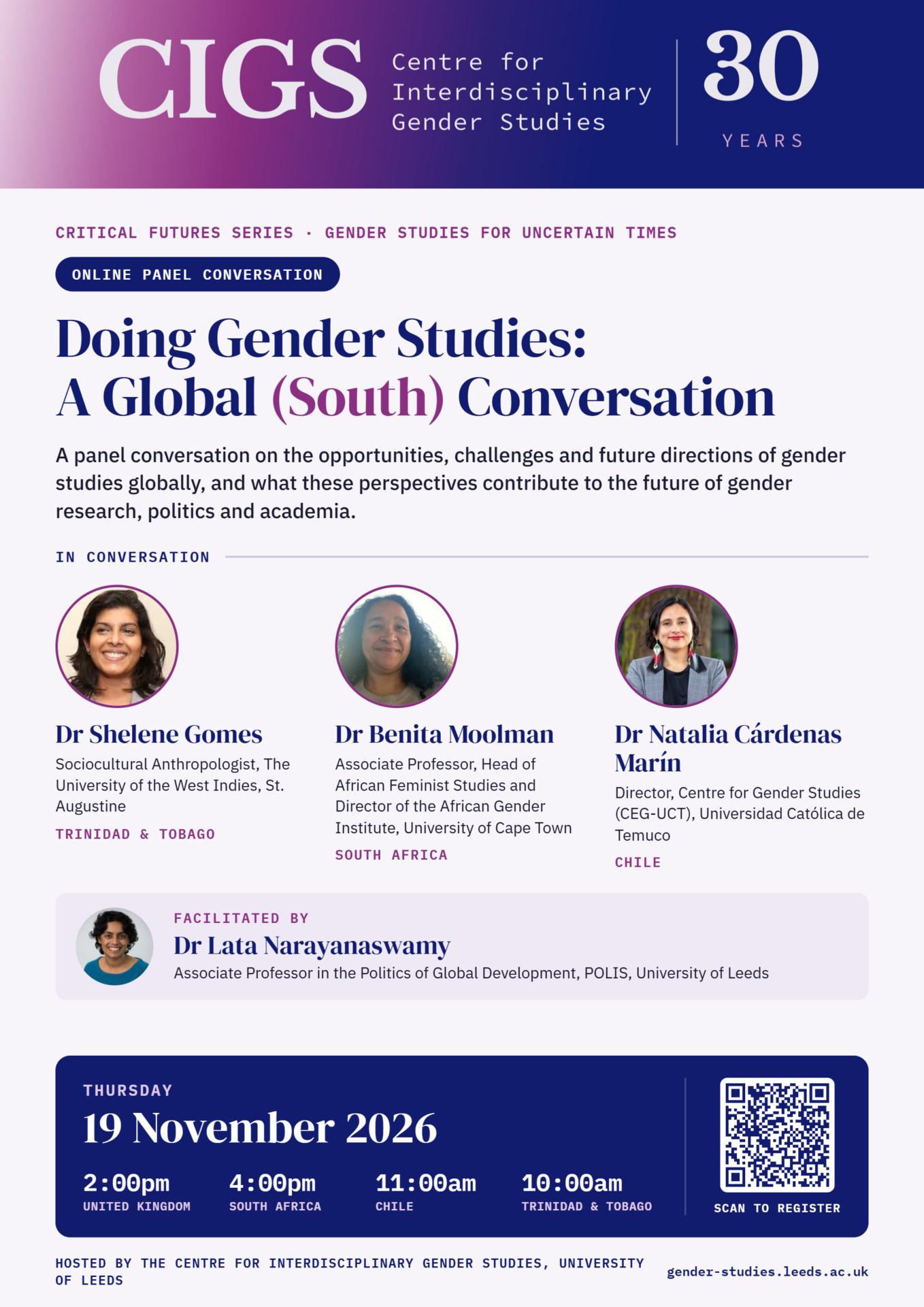 Gender studies leaders from the Global South join CIGS anniversary event